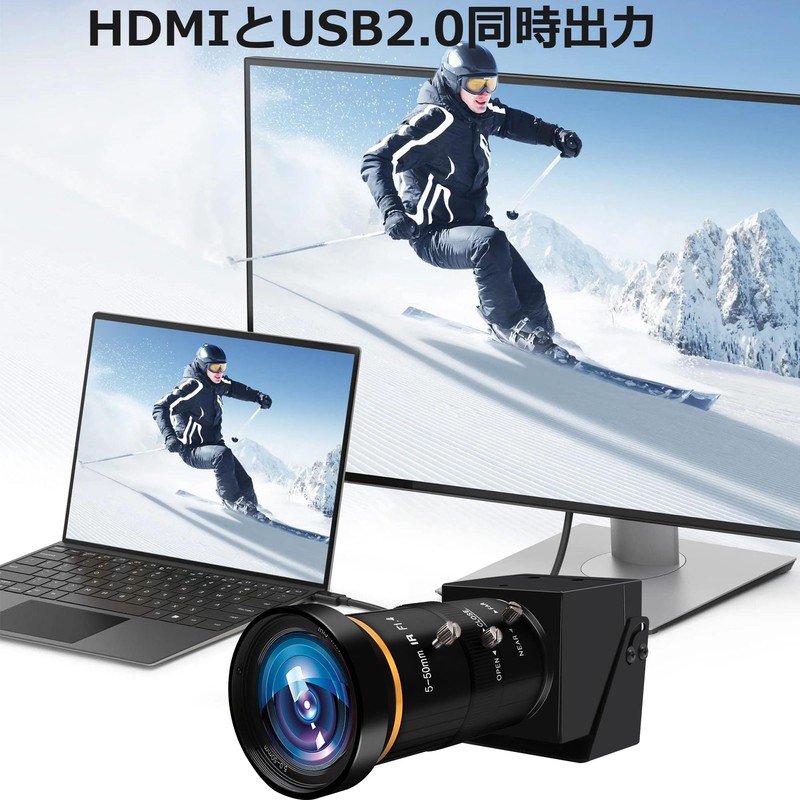 HDMI USB Camera, Rabbitroom 4K UHD 30FPS Webcam 10x Optical