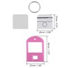 sourcing map Plastic Key Tags with Split Ring Keychain ID