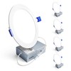 Ensenior 4 Pack 6 Inch LED Recessed Light, Dimmable, 5000K