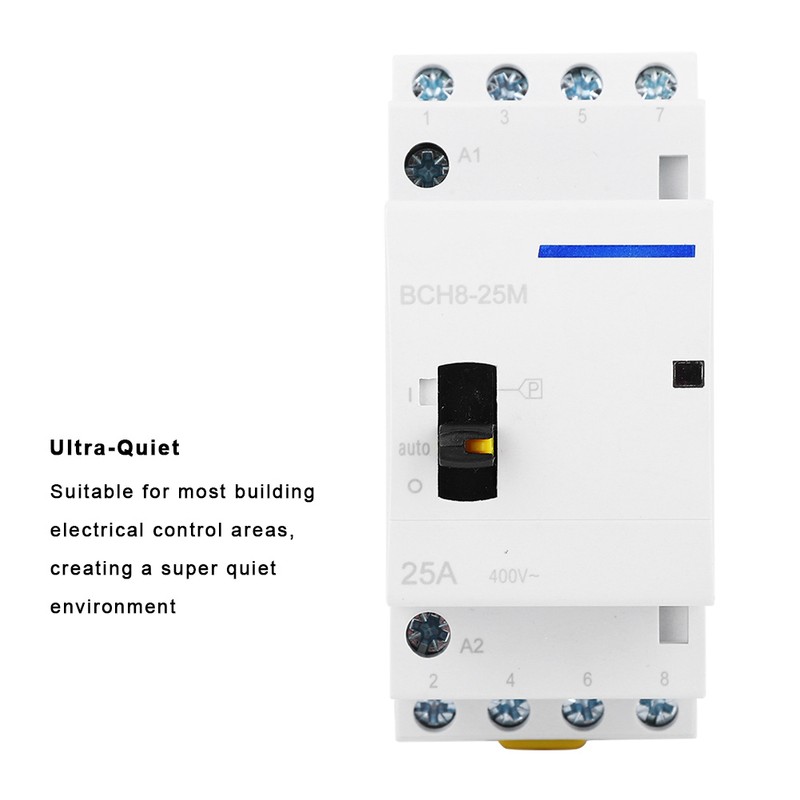 BCH8-25M Household AC Contactor 24V 25A 4P Modular Contactor With