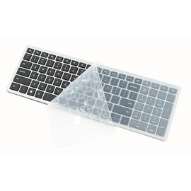 JuYuish Silicone Keyboard Skin Cover Compatible for Dell Pro Plus Compact Keyboard KM7120W & Dell Pro Plus Compact Keyboard KB740 (Clear)