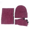 YKKJ Winter Hat Scarf Gloves Knitted 3 in 1 Hat