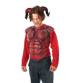California Costumes Mens Demon Horns W/Teeth Adult Sized Costumes, Red/Black, One Size UK
