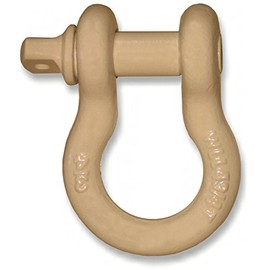 3/4 inch D-Shackle 4-3/4 TON – FJ-Cruiser TAN Powdercoated (Single) (4X4 Off-Road Vehicle Recovery)
