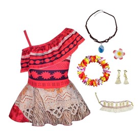 Dressy Daisy Toddler Girls Princess Swimsuit Bathing Suit Adventure Outfit Swimwear One Piece with Accessories Size 2T to 3T Multicoloured