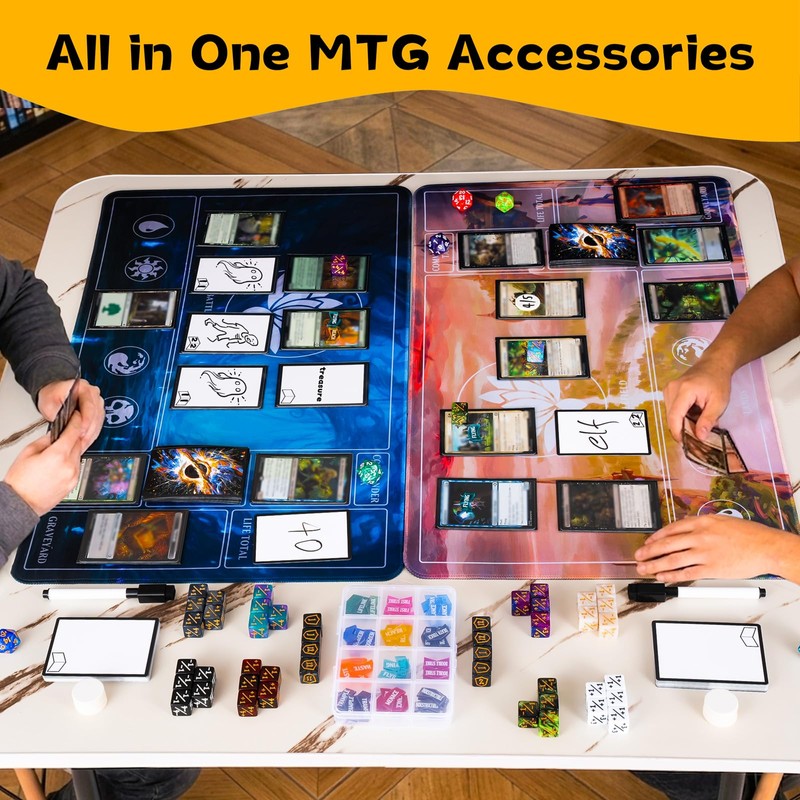 Tinzum 259 PCS MTG Dice Set, Keyword Counters, Dry Erase