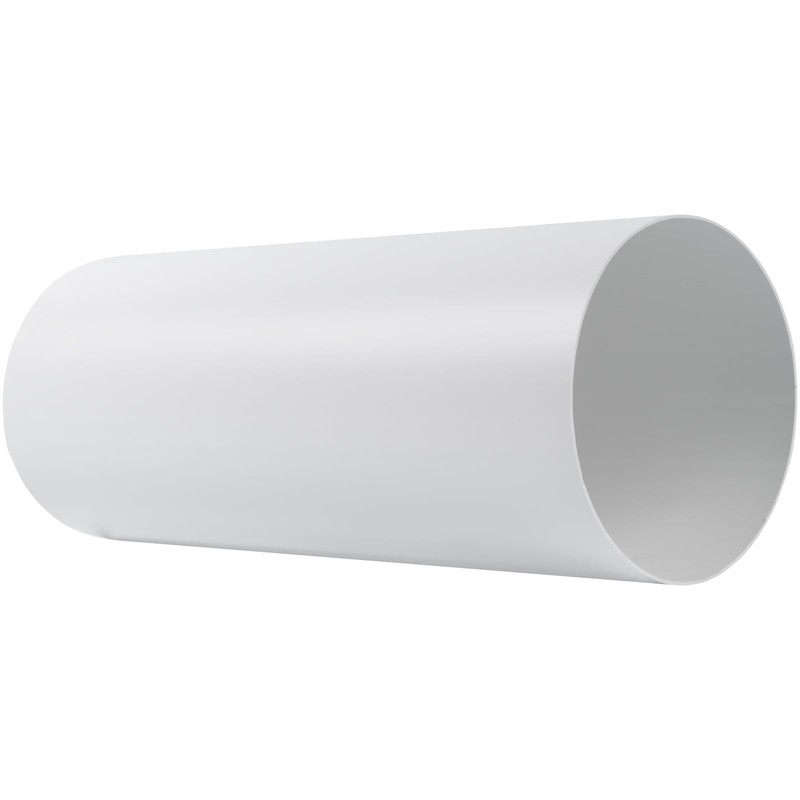 HVAC OV 5"" Inch Round Straight 12"" Inch Long Plastic