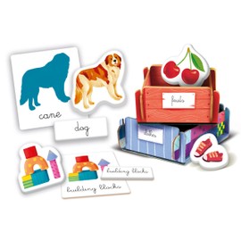 Clementoni - Sapientino Primo Montessori 3 Years, Educational Game for Learning, English Flashcards for Children, Language Development, Learning Made in Italy, 16868, Multi-Colour