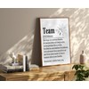 PURESIZE DIN A4 Desk Decoration or Wall Decoration with Team