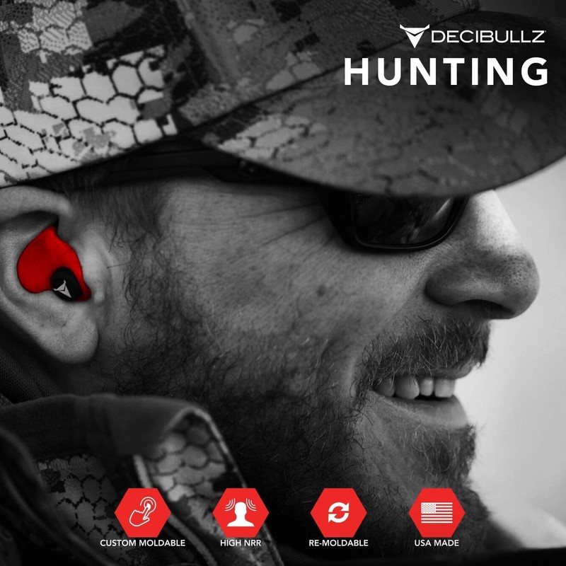 Decibullz - Custom Molded Earplugs, 31dB Highest NRR, Comfortable Hearing