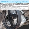 JDMEXEV Power Steering Pump with Pulley Compatible with Ford Expedition