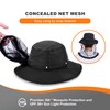 Mosquito Sun Net Hat Cap - Foldable Bug Hat UPF