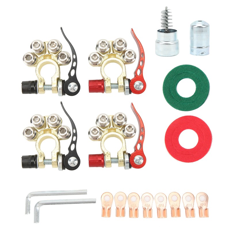 Battery Terminal Connectors 4 Post Stable Connection Strong Electrical Conductivity