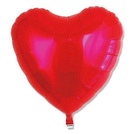 HOEKO: Metallic Balloons IB Heart 14" Metallic Red 005975987