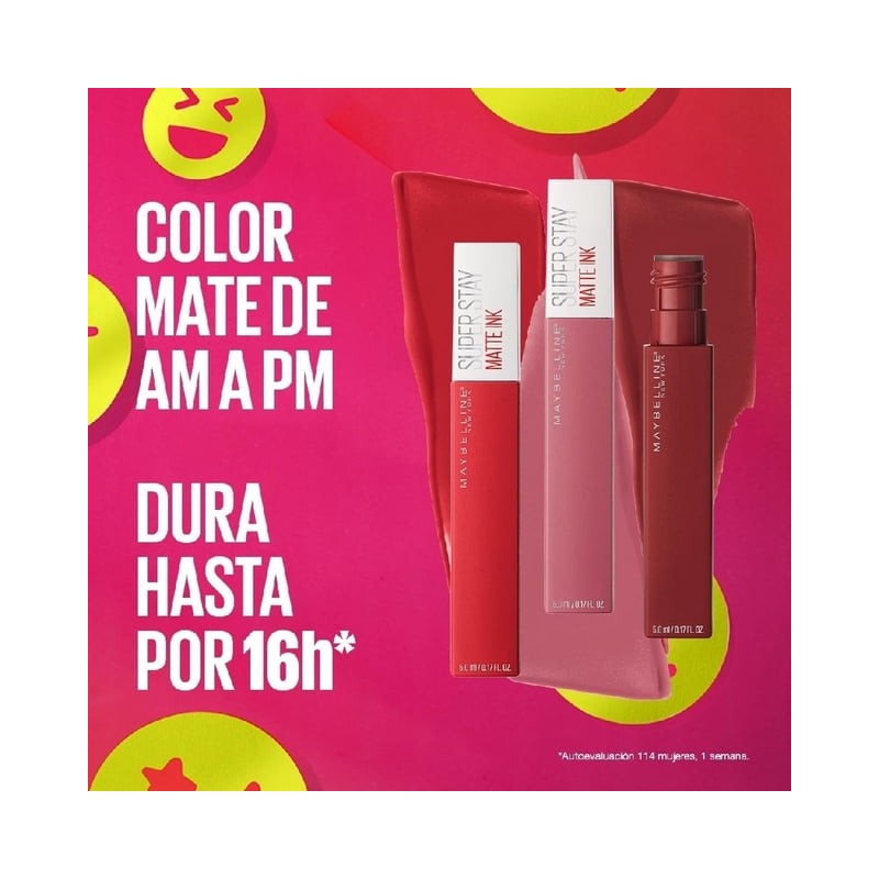 Labial líquido Maybelline Super Stay matte ink 015 lover 5