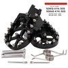 Black Foot Pegs Pedals Footpegs Step For Honda CRF110F 2013-2025