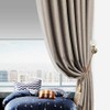 Tiardey 2 PCS Clear Crystal Curtain Holdbacks Wall Mounted Tassel