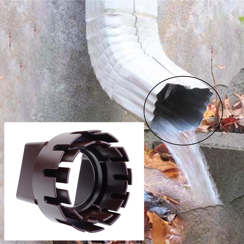 Pastlla Gutter Downspout Adapter to Drain Pipe, Downspout Extensions, Fits