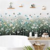 WOHAHA Wall Sticker, Plant, Stylish, Small, Daisy, Blue, White, Dancing