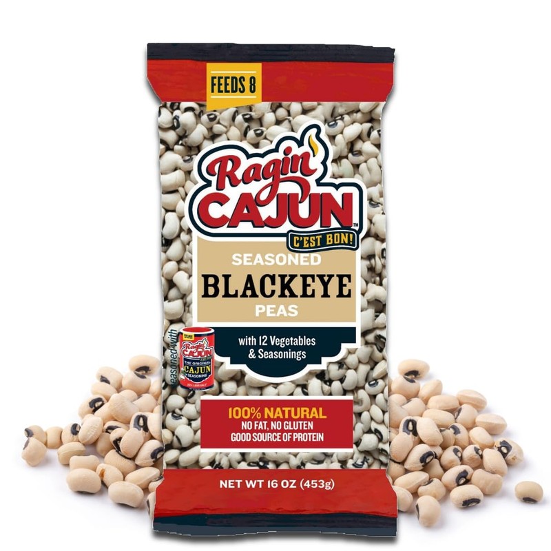 Seasoned Blackeye Beans 16 oz Ragin' Cajun (Pack of 6)