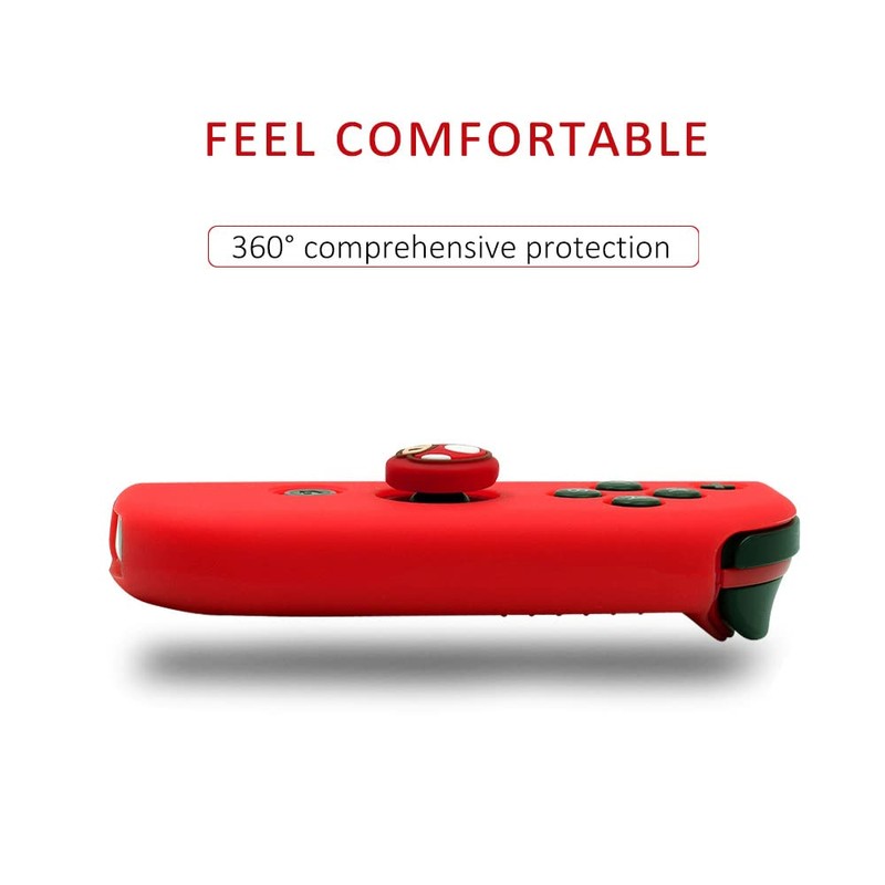 Peziang Switch Controller Skin, Anti-Slip Silicone Grips Covers Soft Ultra-Thin