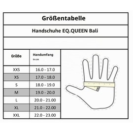 Equestrian Queen - Functional Women's Riding Gloves with Touchscreen Compatibility, Non-Slip Grip and Elegant Design - Perfect for Equestrian Sports - for Women and Girls - Bali (Black, S)