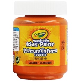 Crayola Washable Kids Paint, 2 oz, Orange