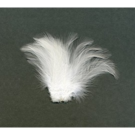 ZUCKER™Strung Rooster Dyed Hackle Feathers - White