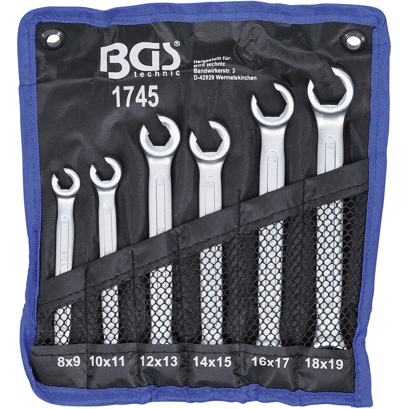 BGS 1745 | Double Ring Spanner Set, open Type |