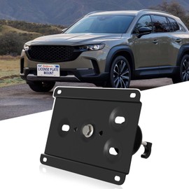 No Drill Front License Frame Compatible with Mazda CX-50 2023-2024 Anti-Theft License Plate Grille Mount Holder Car Tag Covers Rust-Proof, Rattle-Proof Car Accessories