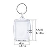 SYBL 10Pcs Acrylic Photo Frame Keychains - Rectangle Blank Photo
