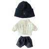 niannyyhouse 20 cm Plush Doll Clothes Square Face Hat Jumper Jeans 8 Inch Stuffed Doll Dressup (A-1)