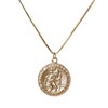 HUNTER & TROVE 14K Gold Filled Saint Christopher Travel Protection
