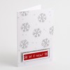 Italian Options Christmas Glitter Snowflakes Iridescent Silver Festive Card Making