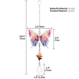 TheGiffter Gifts for Mum, Crystal Sun Catcher, Birthday Gift, Mother's Day Gifts, Christmas for Mum from Daughter Son, Mother Gift