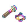 RISK Bike Front Derailleur Screw Gasket Kit Hollow Titanium Alloy