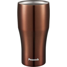 Peacock ATA-400(TC) Stainless Steel Tumbler Water Bottle, 0.4 L (0.4 L), Clear Brown