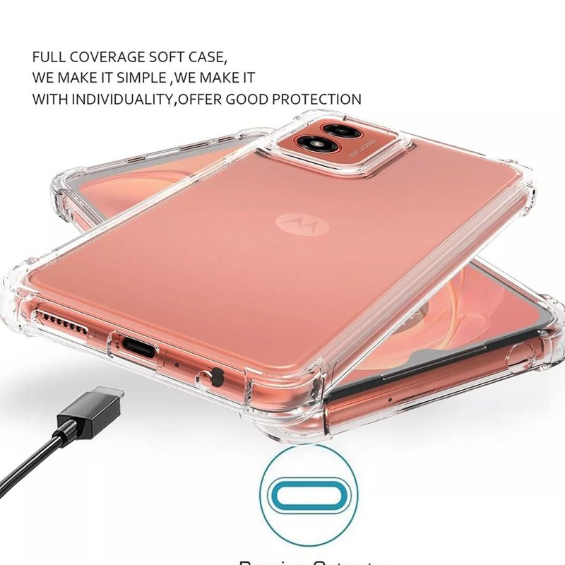 Moto G04/ Moto G04s Case Transparent Crystal Ultra Slim Clear