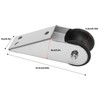 Jiawu Bow Anchor Roller, 6.5 Inch, Heavy Duty Stainless Steel