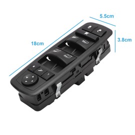 Konuooer Car Window Regulator Switch Push Button Driver Side 68139806AA 68139806AB Compatible with Fiat Freemont 2011-2015 56046-826AC 56046826AC Compatible with Theme 2011-2014