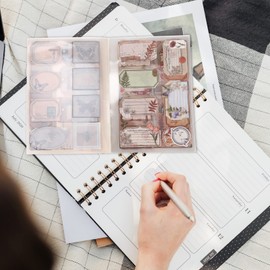 COHEALI 1 paquete pegatinas vintage suministros de álbumes de recortes pegatinas decorativas para los álbumes de recortes de diario