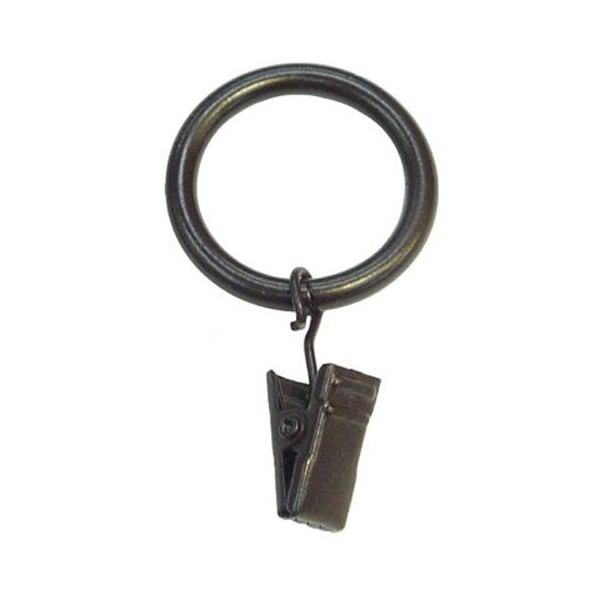 Spring Window Fashions 220-7221-33 Metal Ring and Clip, Bronze, 7-Pack