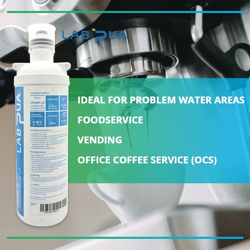 Lab Pua Residential Water Filter Kit with Faucet LPA-CS5-10 10