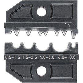 Knipex Crimping die for non-insulated crimp terminals, tube and compression cable lugs and non-insulated crimp, butt and press connectors 97 49 14