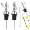 WAFJAMF 2 Pcs Weighted Stainless Steel Bottle Pourers, Self Closing