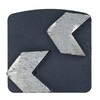 ACTINTOOL 10mm Thick Diamond Arrow Segments Redi Lock Grinding Tools