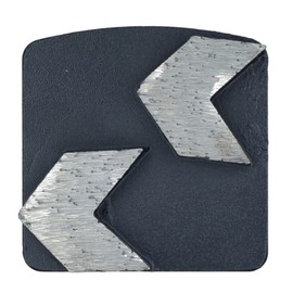 ACTINTOOL 10mm Thick Diamond Arrow Segments Redi Lock Grinding Tools for Husqvarna Grinder (Pack of 3)