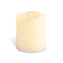 Gerson 39201 - 1.5" x 1.7" Everlasting Glow Bisque Resin Votive Candle LED with Timer (4 pack)
