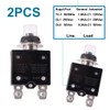 mxuteuk 2Pcs 30Amp Circuit Breakers Push Button Manual Reset 125/250V