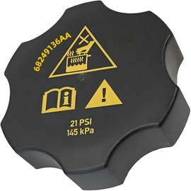 Viclaakesi 68249136AA Coolant Reservoir Cap For Chrysler Pacifica/200,For Dodge Durango/Dart,For Jeep Cherokee/Compass/Grand Cherokee/Renegade,For Ram 1500/2500/3500/4500